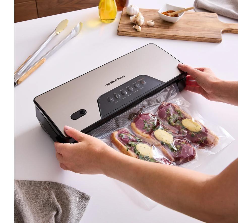 MORPHY RICHARDS 432040 Vacuum Sealer - Silver & Black image number 9 of 14