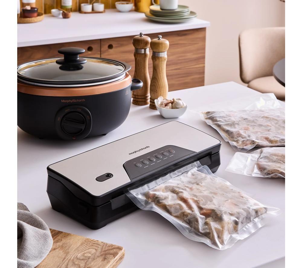MORPHY RICHARDS 432040 Vacuum Sealer - Silver & Black image number 10 of 14