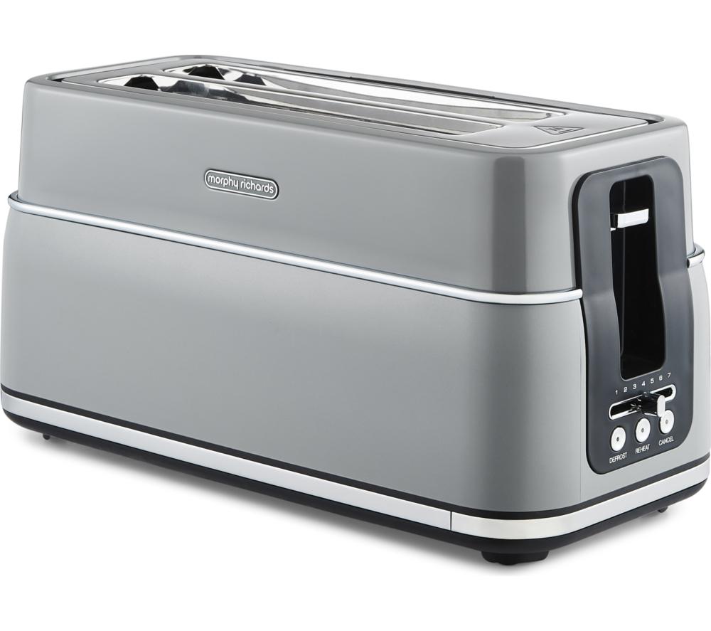 MORPHY RICHARDS Signature 245705 4-Slice Toaster - Grey image number 2 of 8