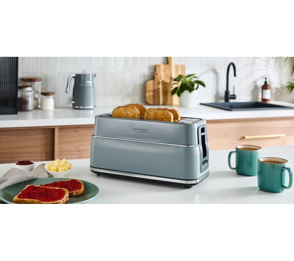 MORPHY RICHARDS Signature 245705 4-Slice Toaster - Grey image number 3 of 8