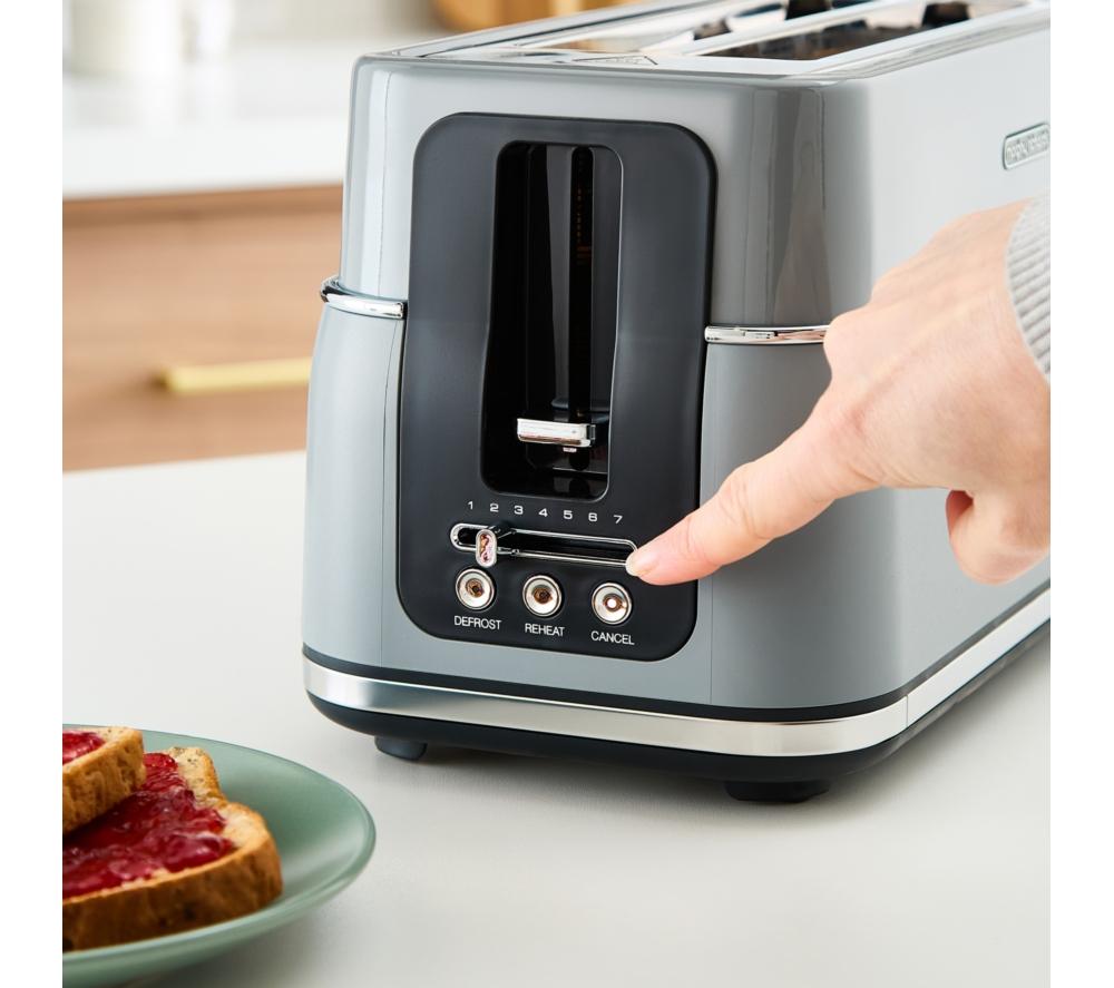 MORPHY RICHARDS Signature 245705 4-Slice Toaster - Grey image number 4 of 8