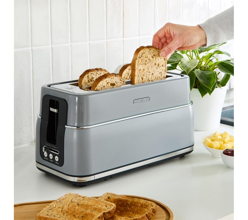 MORPHY RICHARDS Signature 245705 4-Slice Toaster - Grey image number 7 of 8