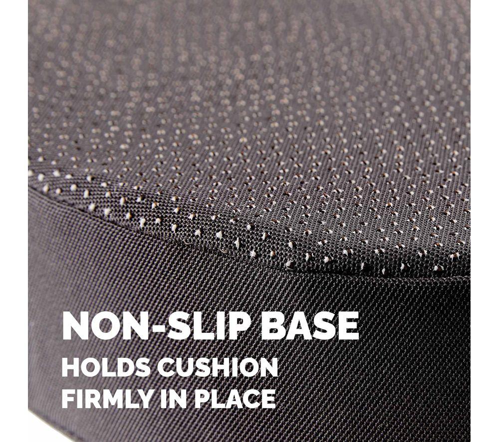 FELLOWES Breyta Wedge Seat Cushion with Cover - Black image number 2 of 7