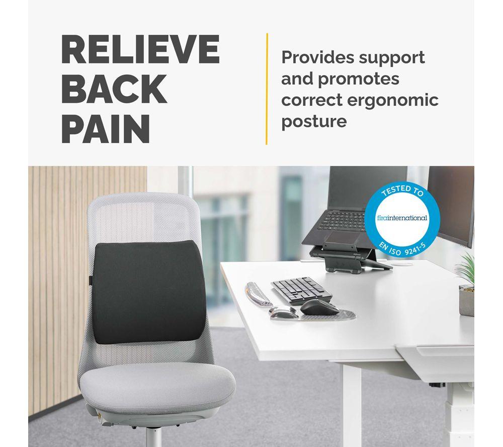FELLOWES Breyta Comfort Back Cushion - Black image number 3 of 7