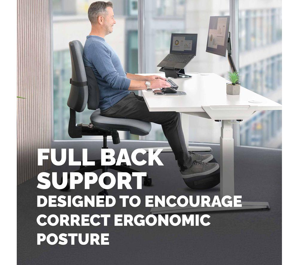 FELLOWES Breyta Comfort Back Cushion - Black image number 4 of 7