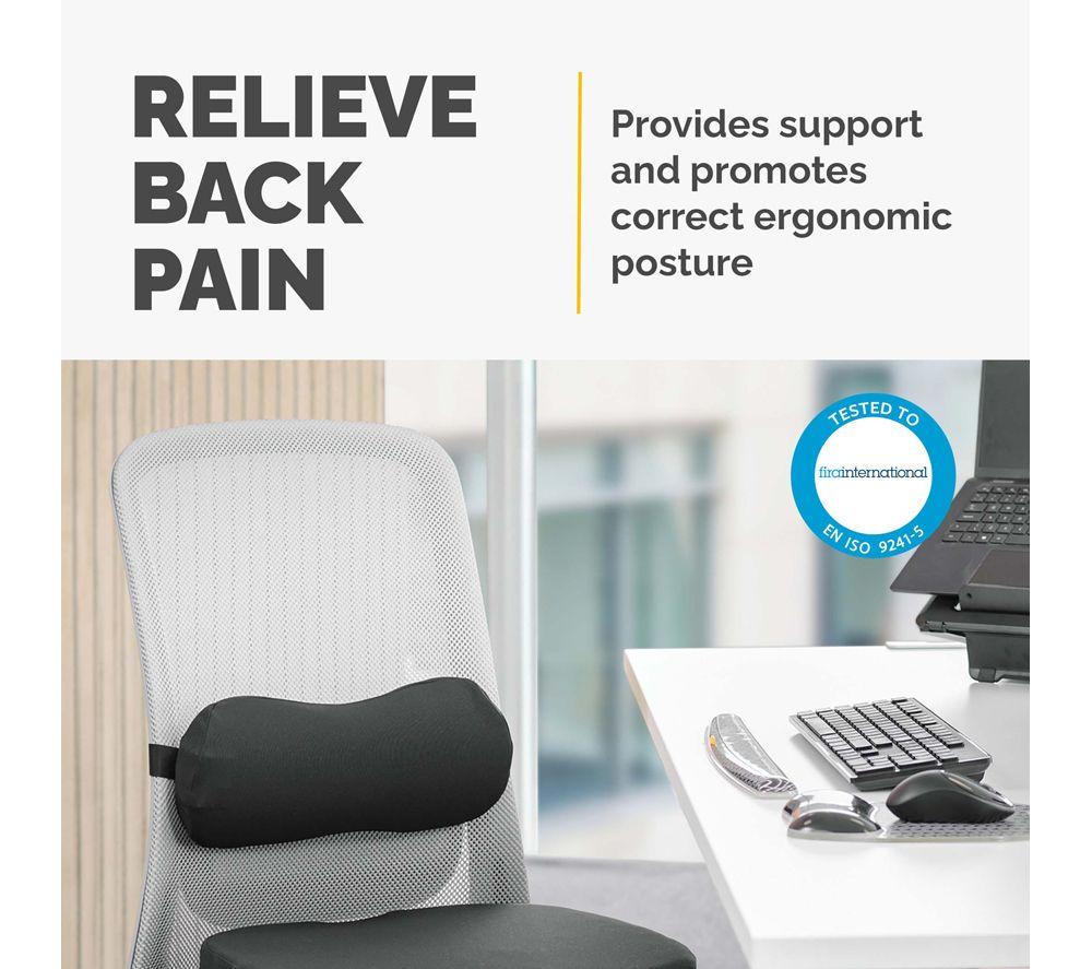 FELLOWES Breyta Lumbar Back Support Cushion - Black image number 3 of 7
