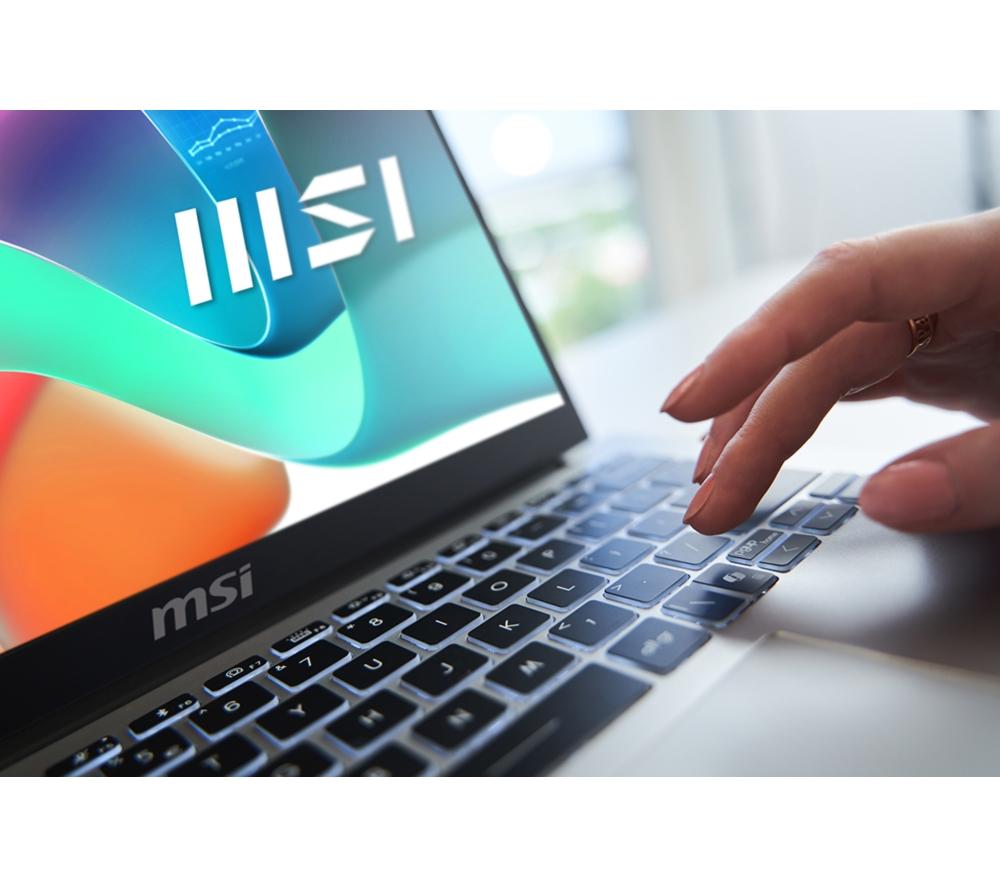 MSI Modern 13 13.3" Laptop - Intel&reg; Core&trade; i3, 512 GB SSD, Silver & Black image number 6 of 8