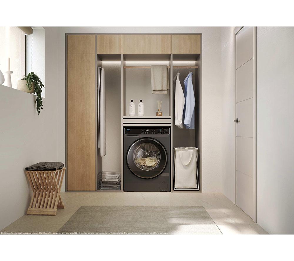 HAIER X Series 5 HW90-B14357GTUUK WiFi-enabled 9 kg 1400 Spin Washing Machine - Graphite image number 5 of 16