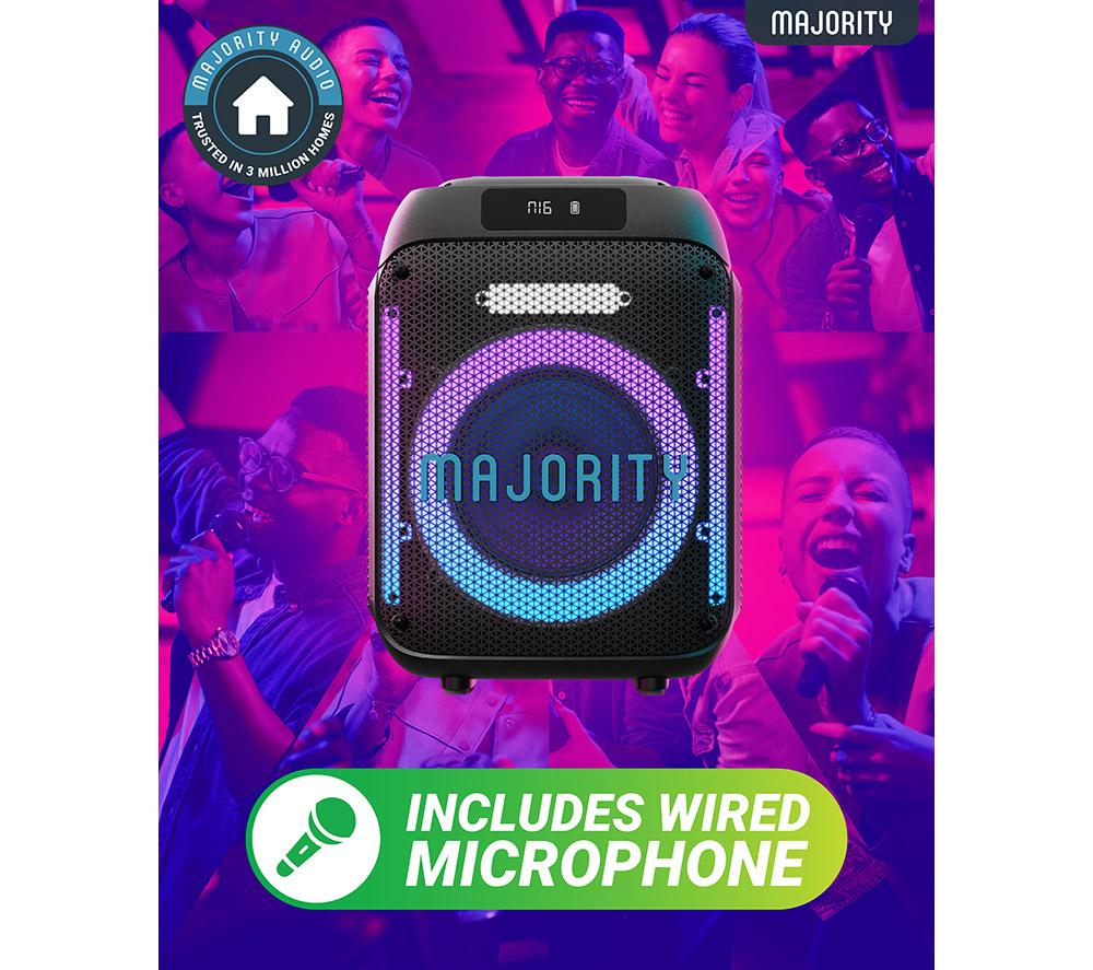 MAJORITY Pulse 1 Portable Bluetooth Megasound Party Speaker - Black image number 5 of 7