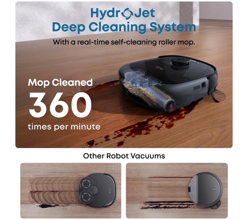 EUFY Omni E28 Robot Vacuum & Mop with All-in-One Station & Portable Deep Cleaner - Black image number 3 of 9