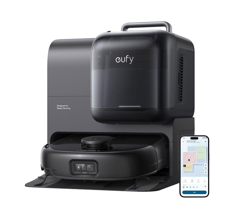 EUFY Omni E28 Robot Vacuum & Mop with All-in-One Station & Portable Deep Cleaner - Black image number 21 of 37