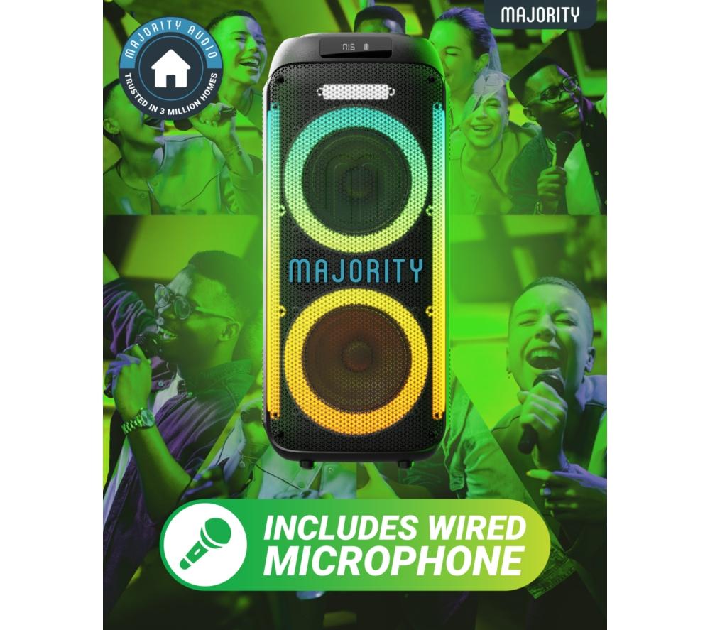 MAJORITY Pulse 2 Portable Bluetooth Megasound Party Speaker - Black image number 5 of 7