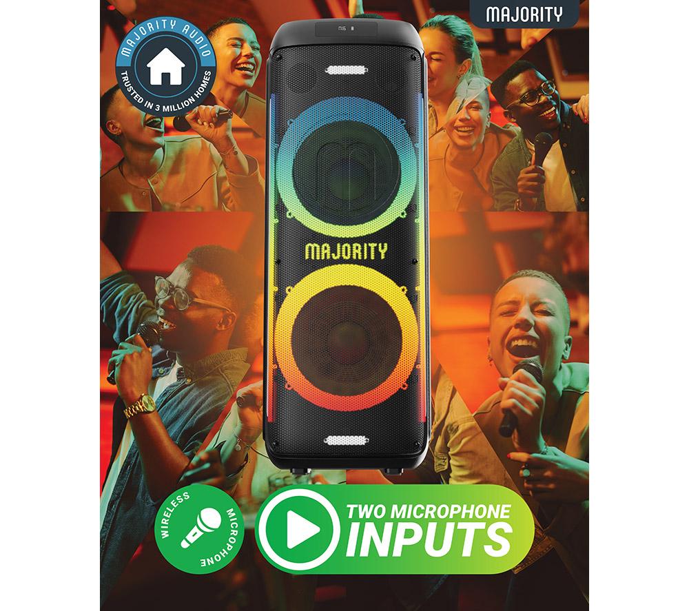 MAJORITY Pulse 5 Portable Bluetooth Megasound Party Speaker - Black image number 5 of 8