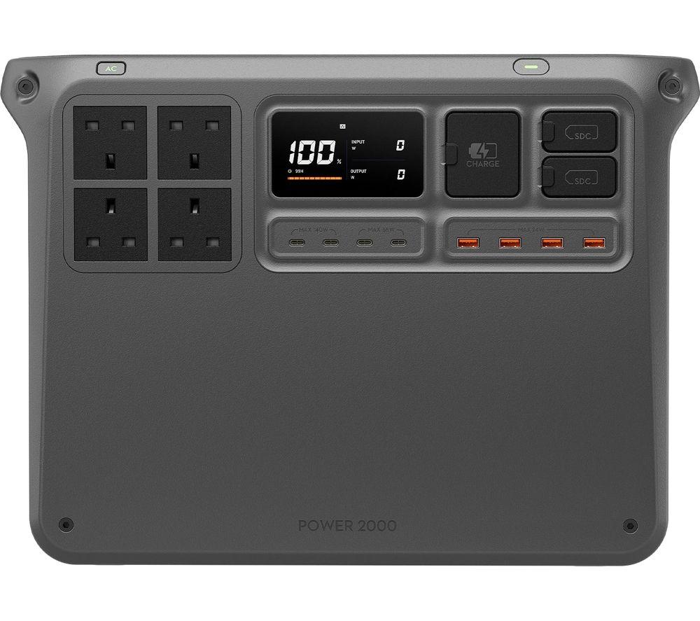 Dji Power 2000 Portable Power Station, Black