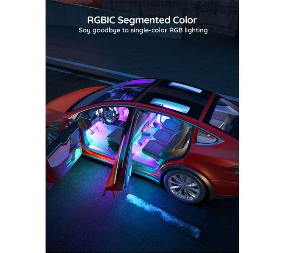 GOVEE H7090 RGBIC Interior Car LED Strip Light - Multi Colour image number 4 of 4