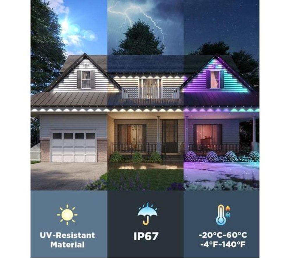 GOVEE Permanent H705D Smart Outdoor Lights 2 - 15 m, White image number 4 of 8