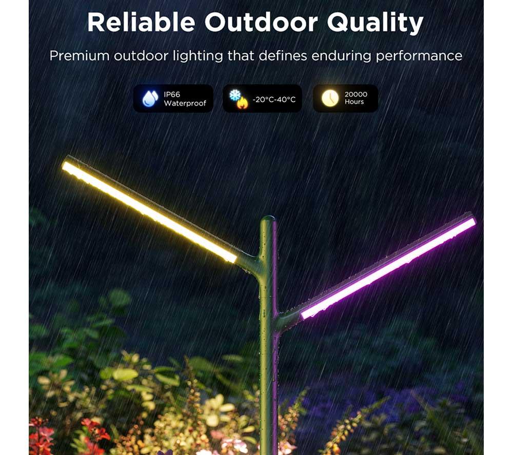 GOVEE H7086 Smart Outdoor Garden Lights - Pack of 2 image number 5 of 10