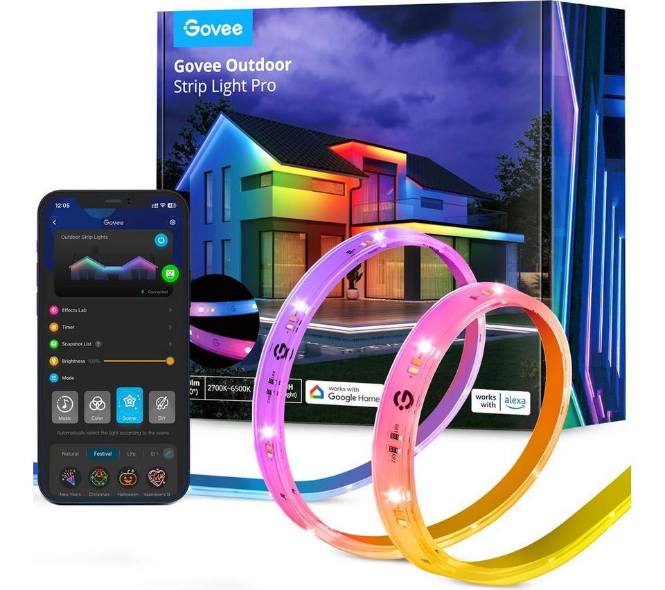 GOVEE RGBICWW H70A1 Smart LED Outdoor Lightstrip - 10 m