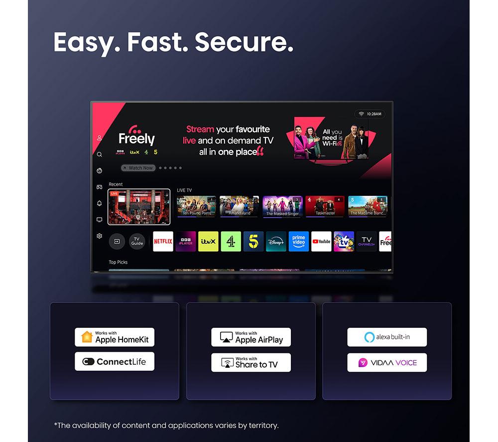 HISENSE A5Q 32" QLED Full HD HDR Smart TV with Freely - 32A5QTUK image number 8 of 14