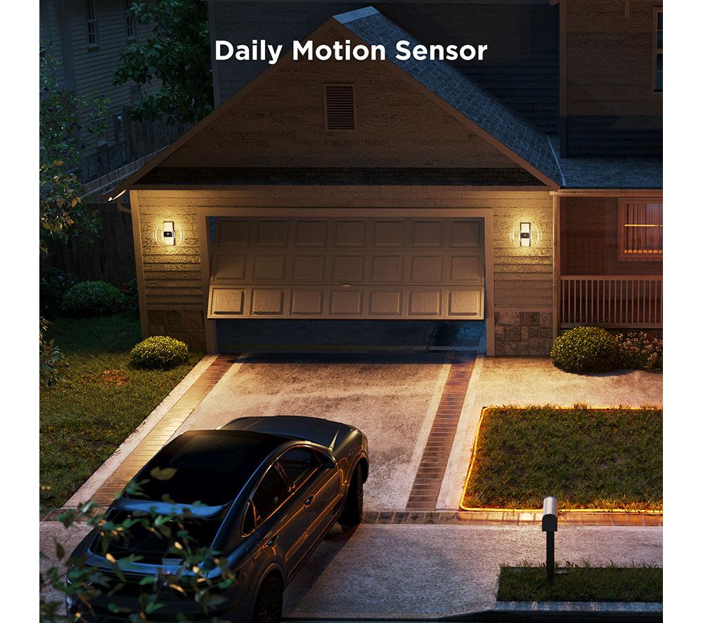 GOVEE H7078 Smart Outdoor Wall Light - Black image number 9 of 10