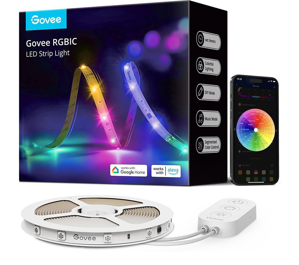 Plafonnier LED RGBIC 30cm, 24W, 2700-6500K dimmable, avec télécommande