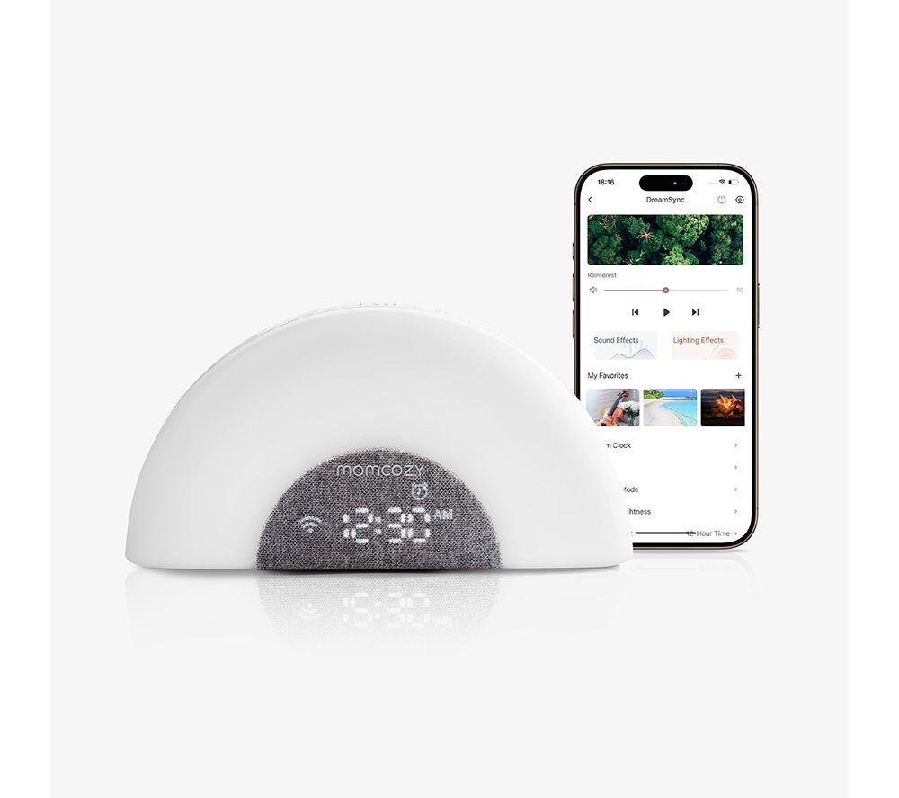 MOMCOZY DreamSync Smart Baby Sound Machine - White image number 3 of 8
