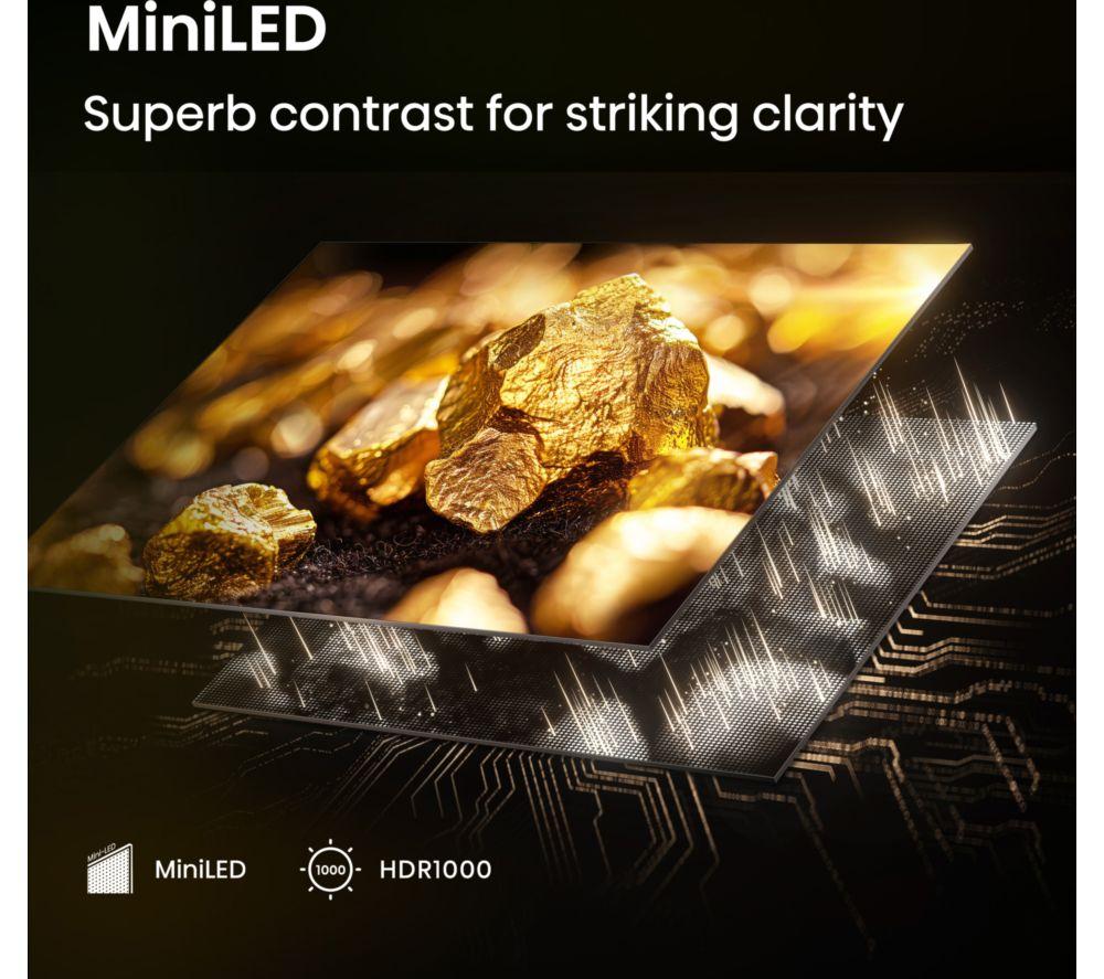 HISENSE U7Q 55" Mini LED 4K 144Hz Smart AI TV with Freely - 55U7QTUK image number 4 of 16