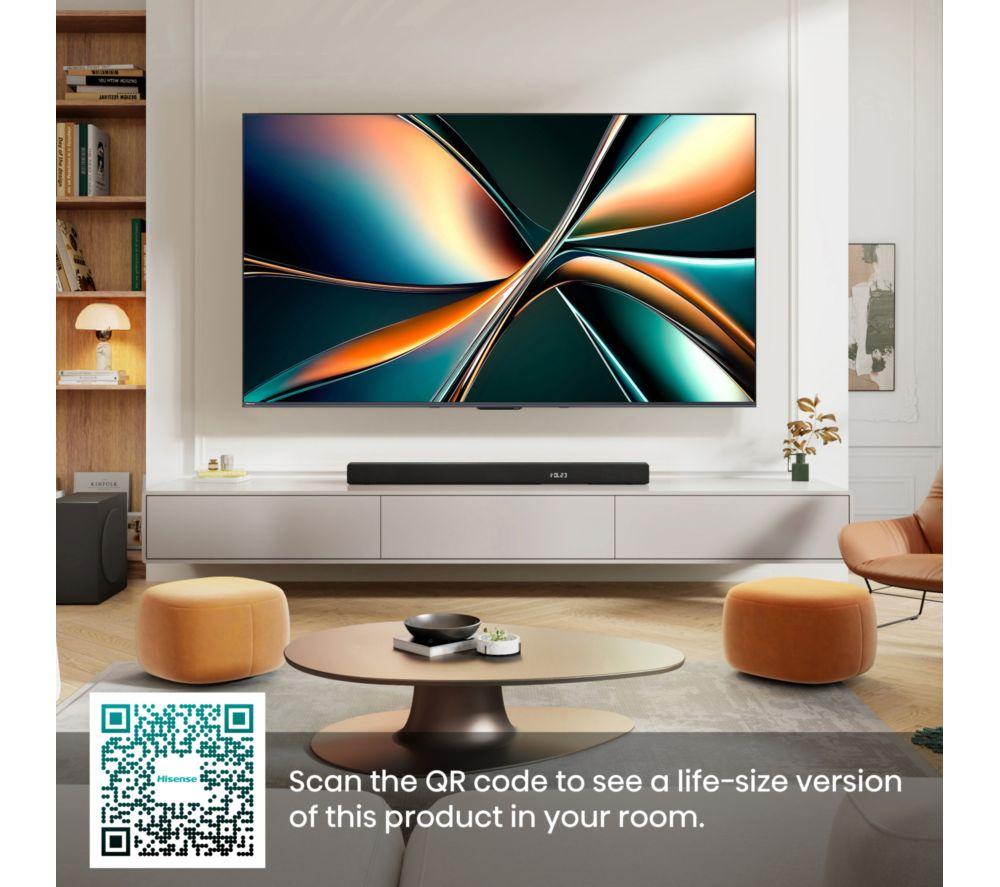 HISENSE U7Q 55" Mini LED 4K 144Hz Smart AI TV with Freely - 55U7QTUK image number 13 of 16