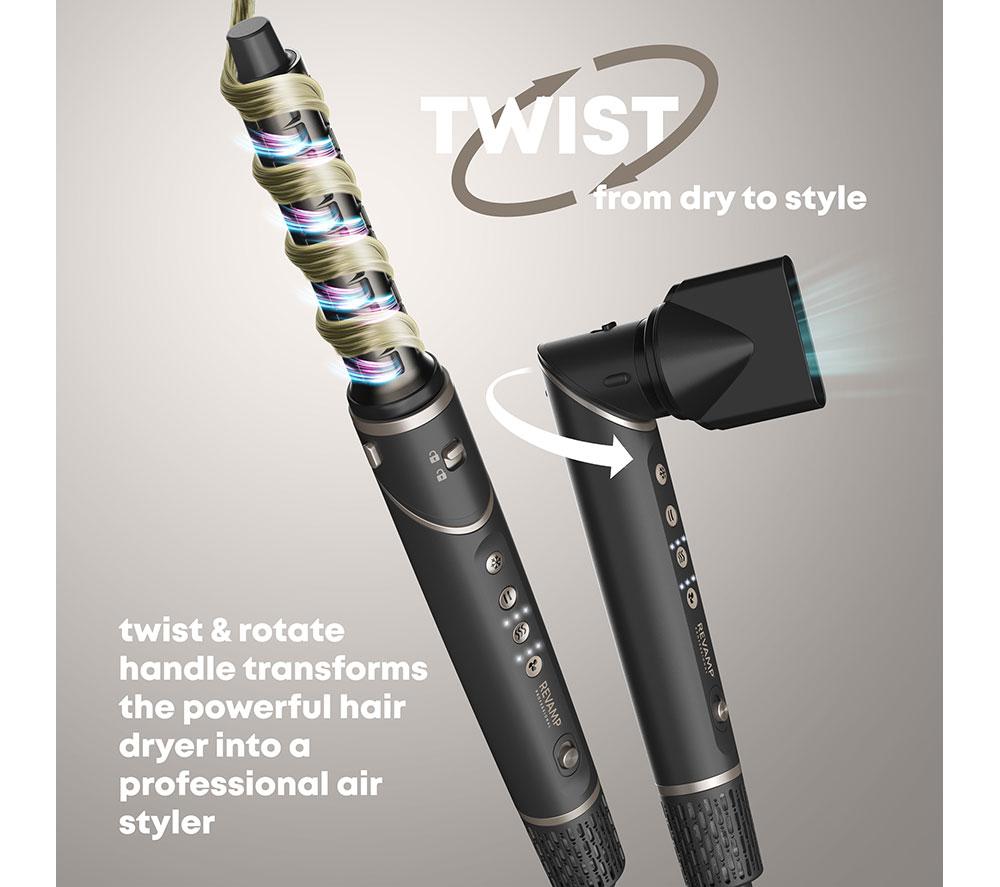 REVAMP Curl Air Style 7-in-1 Ionic Air Styler - Black image number 14 of 24