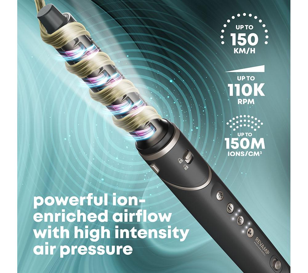 REVAMP Curl Air Style 7-in-1 Ionic Air Styler - Black image number 16 of 24