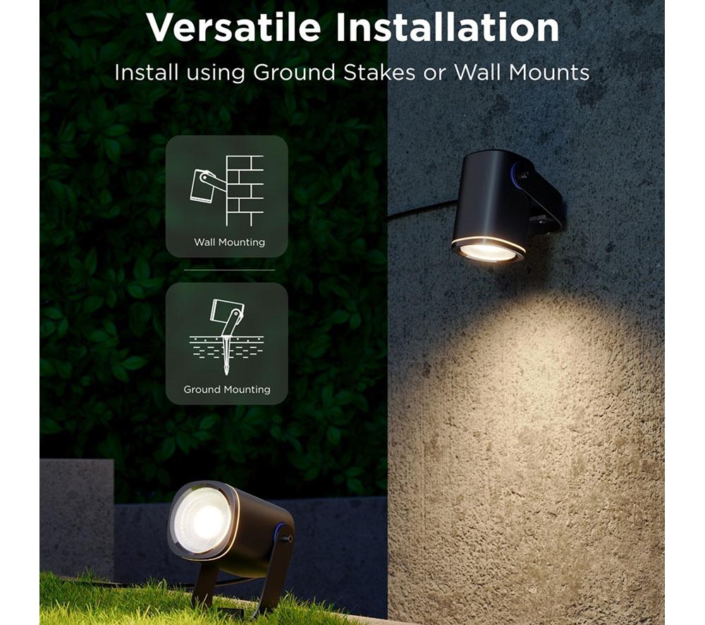 GOVEE H7093 Smart Outdoor Spotlights 2 - Pack of 2 image number 8 of 14