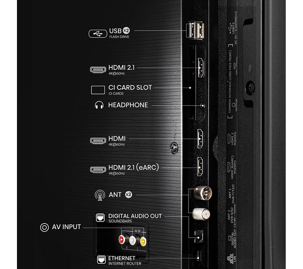 HISENSE A6Q 55" LED 4K HDR Smart TV with Freely - 55A6QTUK image number 12 of 16