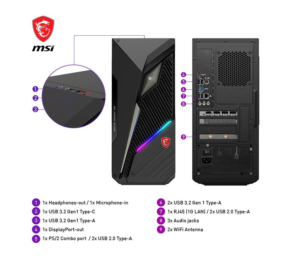 MSI MAG Infinite S3 Gaming PC - Intel&reg; Core&trade; i5, RTX 5060, 1 TB SSD image number 11 of 13
