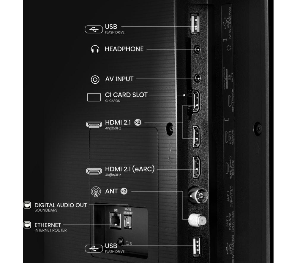 HISENSE E7Q 65" QLED 4K Smart AI TV with Freely - 65E7QTUK image number 11 of 16
