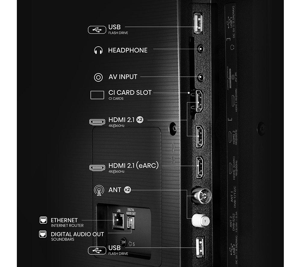 HISENSE A6Q 65" LED 4K HDR Smart TV with Freely - 65A6QTUK image number 11 of 14