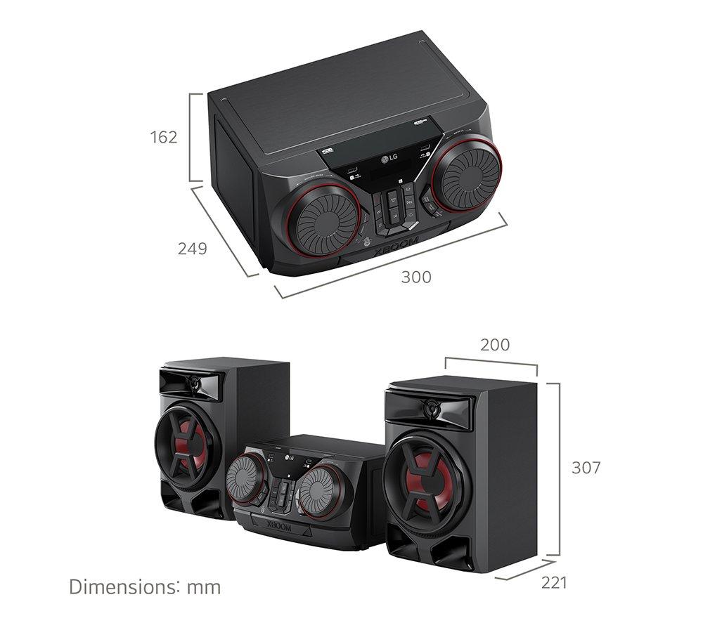 Buy LG XBOOM CK43N Bluetooth Traditional Hi-Fi System Black Currys