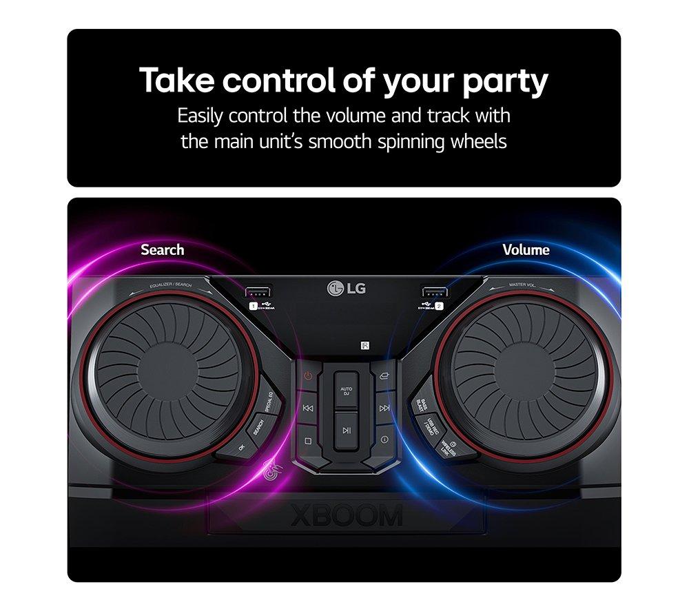 LG XBOOM CK43N Bluetooth Traditional Hi-Fi System - Black image number 4 of 6