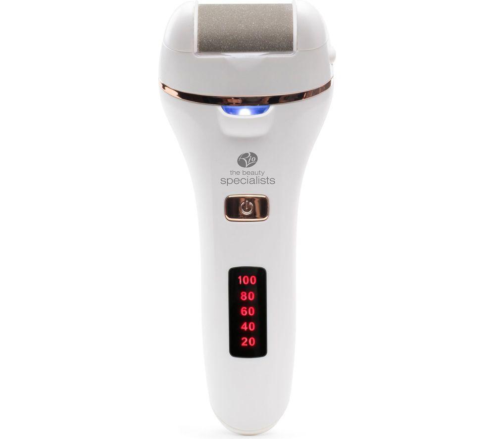 RIO Go Smooth 60 Second Pedi Electric Foot File - White