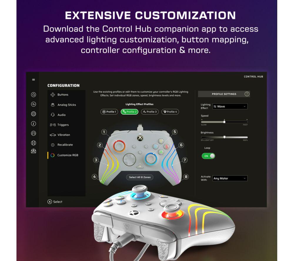 TURTLE BEACH Afterglow Wave Wired Controller for Xbox &ndash; Grey image number 7 of 16