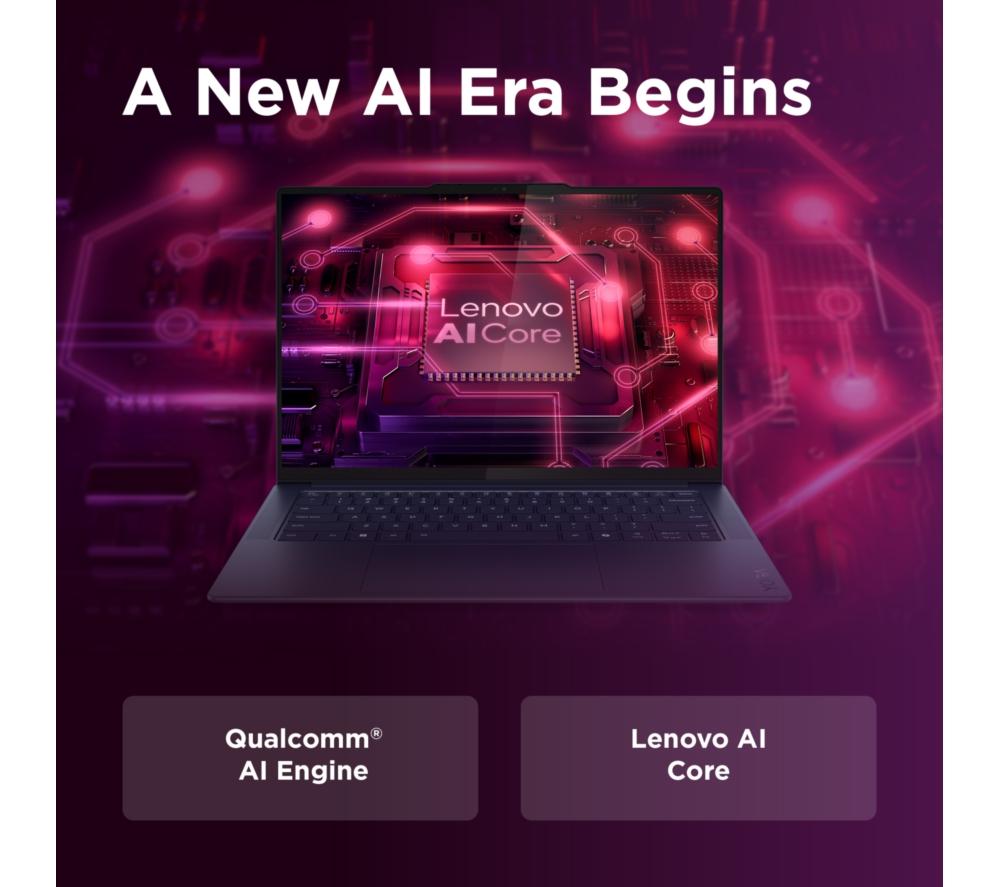 LENOVO Yoga Slim 7 14.5" Laptop, Copilot+ PC - Snapdragon X Plus, 1 TB SSD, Cosmic Blue image number 11 of 14