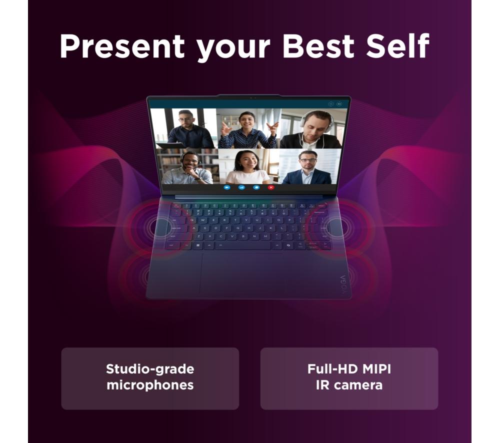 LENOVO Yoga Slim 7 14.5" Laptop, Copilot+ PC - Snapdragon X Plus, 1 TB SSD, Cosmic Blue image number 12 of 14