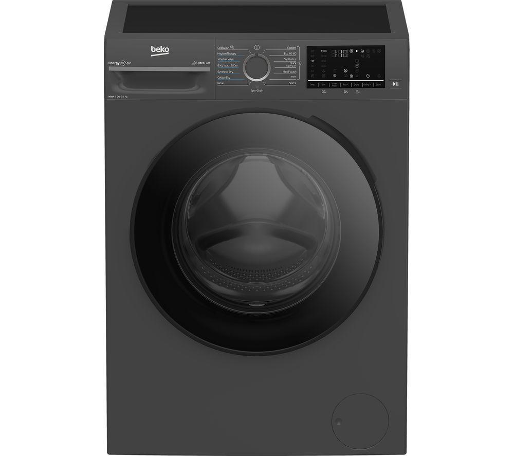 BEKO bPRO 500 BM5D59645UA 9 kg Washer Dryer – Anthracite, Silver/Grey,Black