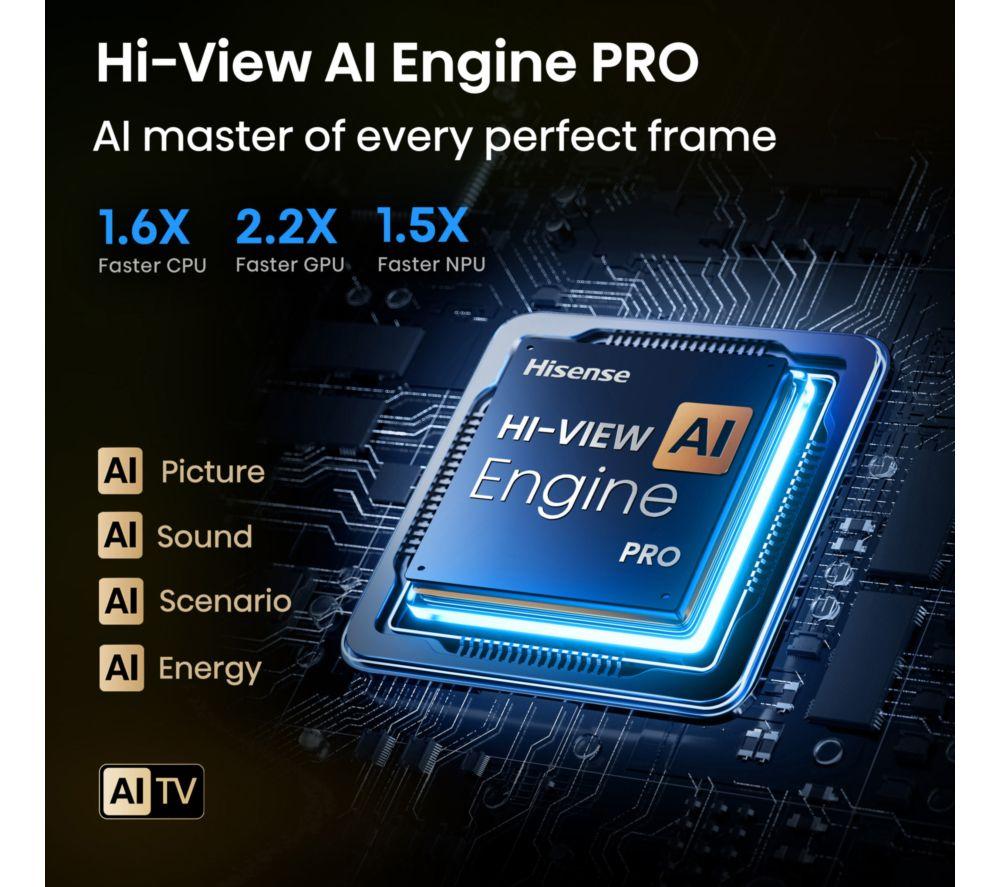 HISENSE U7Q PRO 85" Mini LED 4K 165Hz Smart AI TV with Freely - 85U7QTUK PRO image number 5 of 16