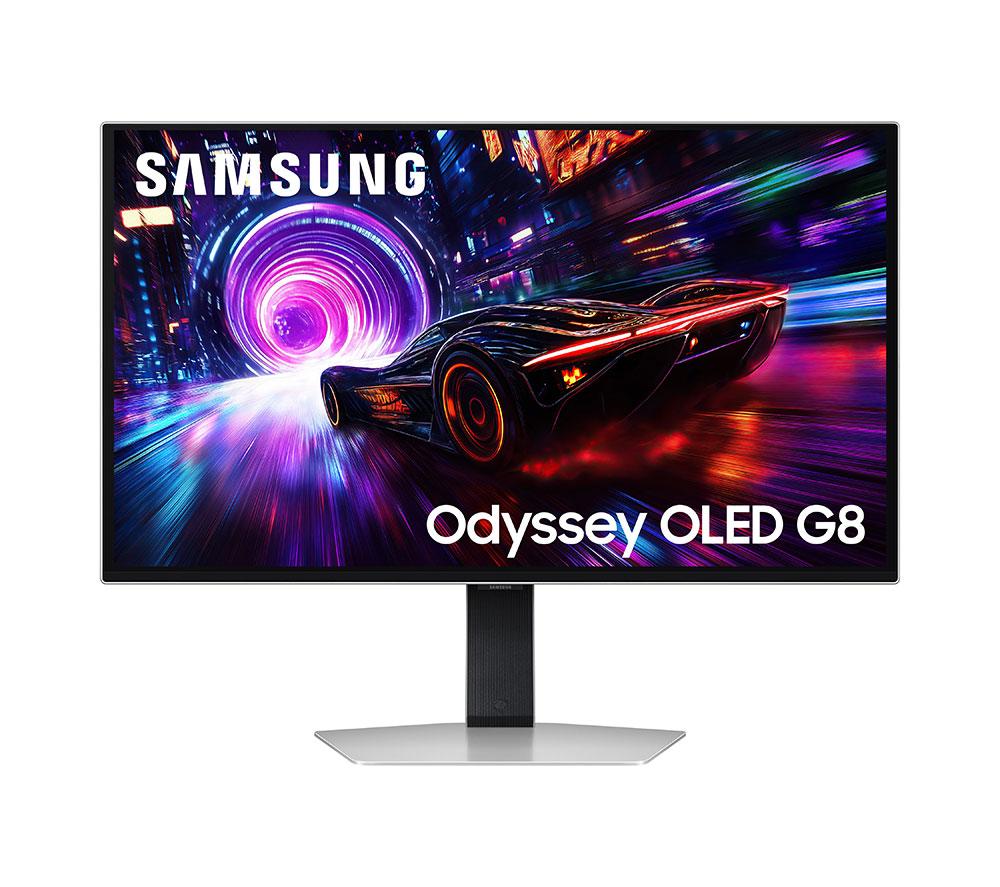 SAMSUNG Odyssey G8 LS27FG810SUXXU 4K Ultra HD 27" QD-OLED Gaming Monitor - Silver