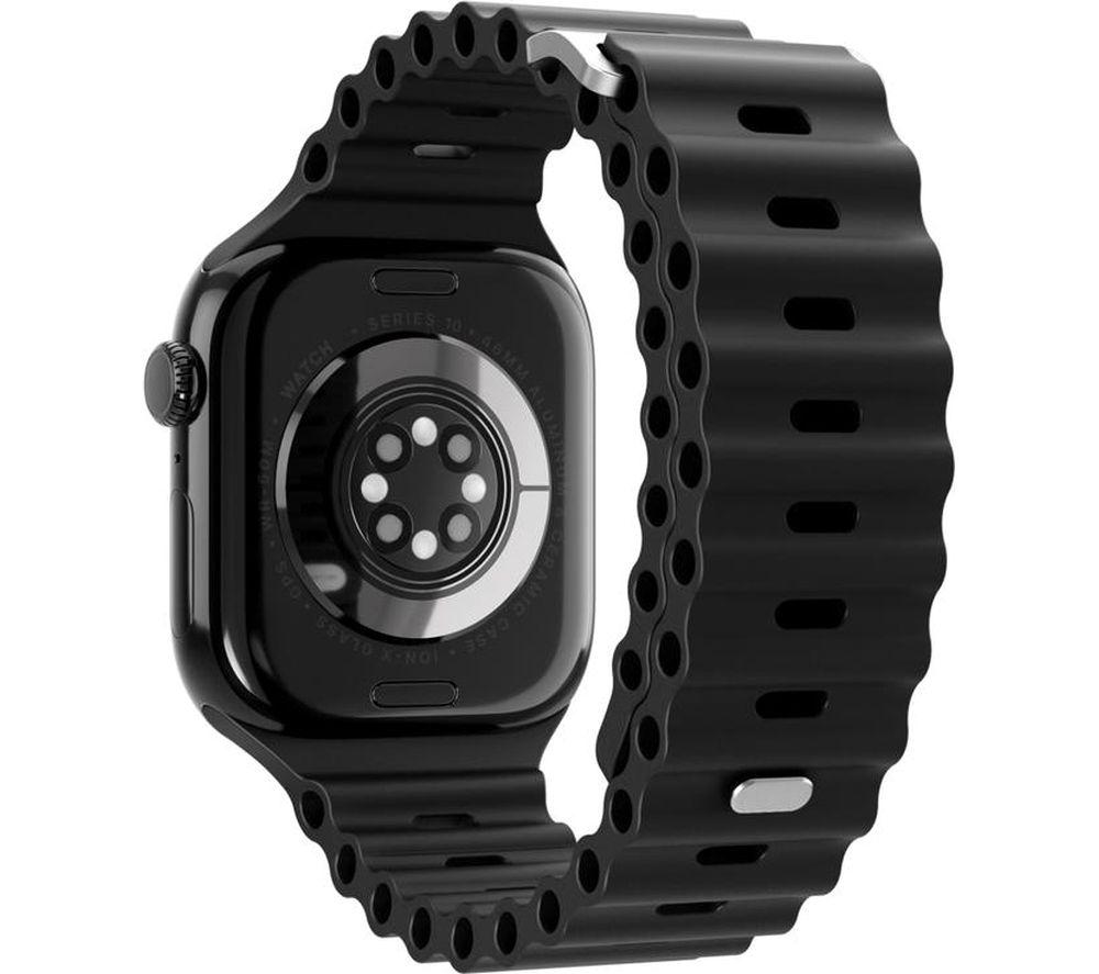 VONMAHLEN Wave Band 2 Apple Watch 40-42 mm Silicone Strap - Black image number 3 of 4