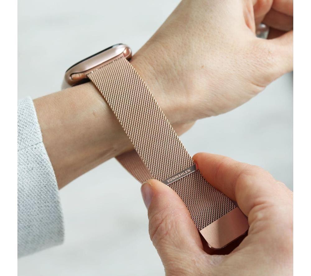 VONMAHLEN Milanese Loop 2 Apple Watch 40 - 42 mm Mesh Strap - Rose Gold image number 5 of 5