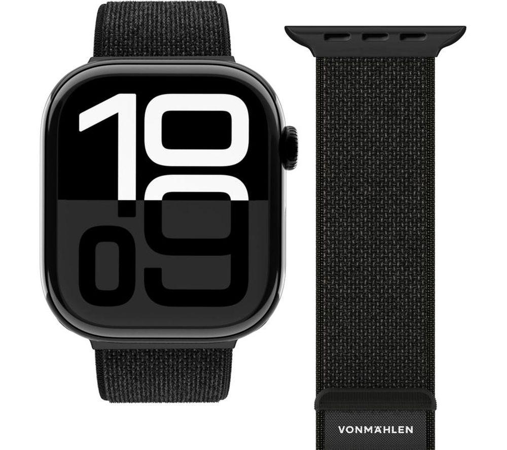 VONMAHLEN Fitness Loop 2 Apple Watch 44 - 49 mm Nylon Strap - Black image number 3 of 4