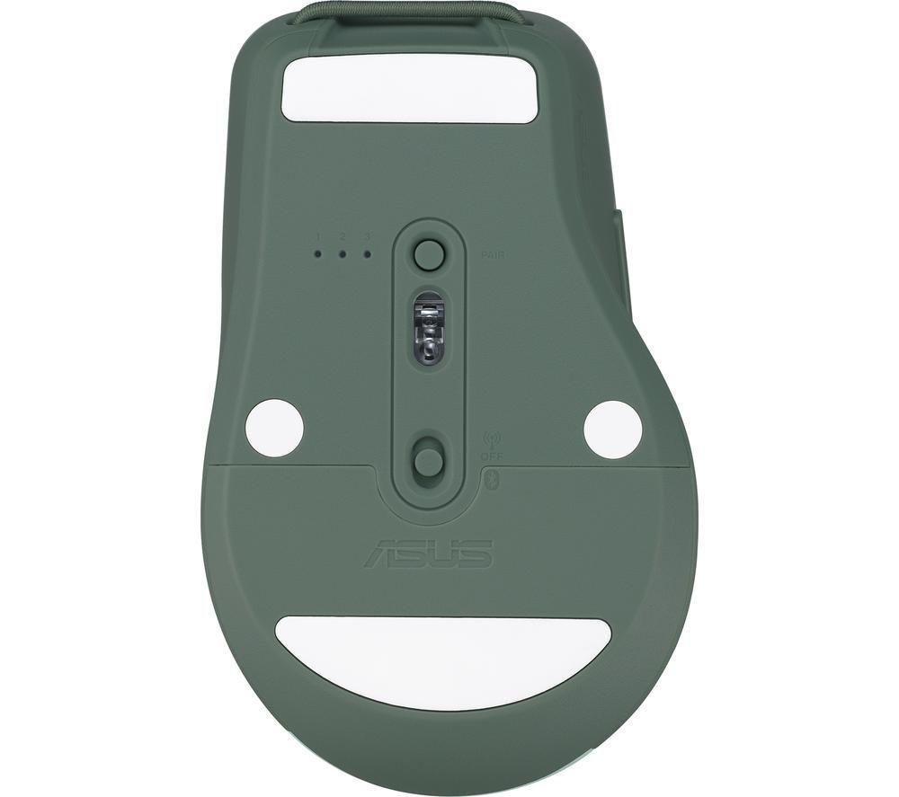 ASUS SmartO MD200 Silent Plus Wireless Optical Mouse - Green image number 3 of 7