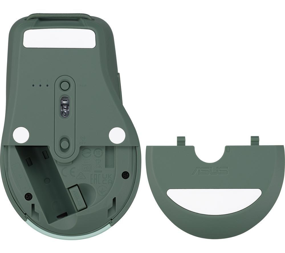 ASUS SmartO MD200 Silent Plus Wireless Optical Mouse - Green image number 4 of 7