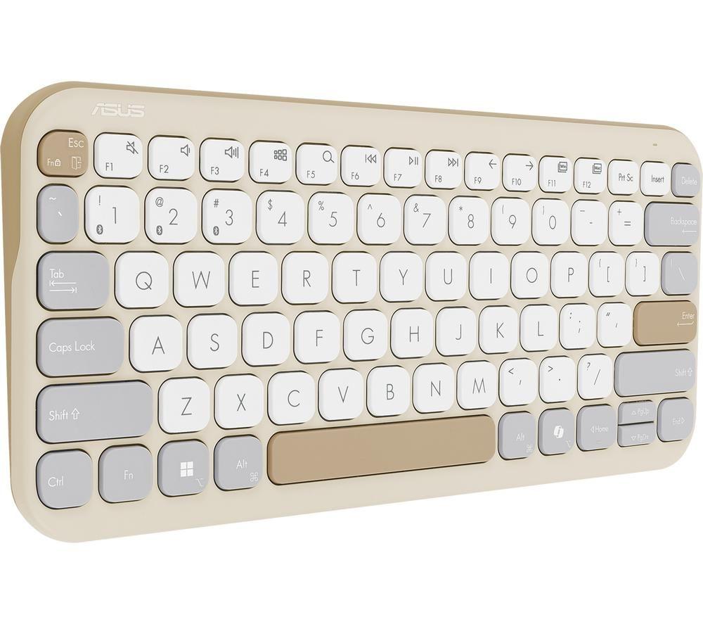 ASUS Marshmallow KW100 Wireless Keyboard - Oat image number 3 of 6